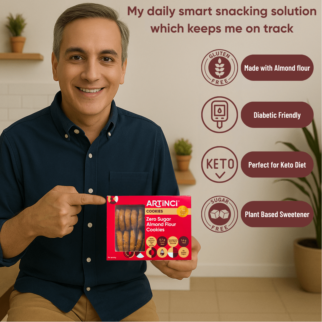 Assorted Sugar free cookies box - Diabetic friendly, Low carb, Guilt - free tea - time snack - Artincisugar - freediabetic - friendlyweightloss