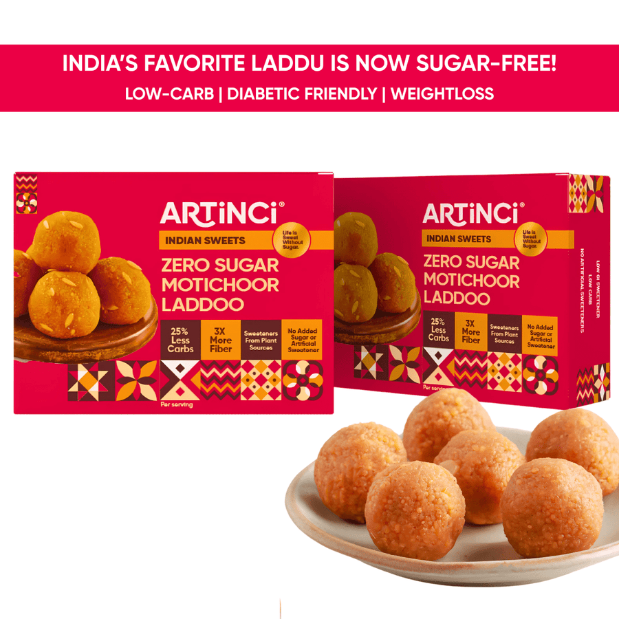 Motichoor Laddu | Made with desi ghee | Sugar - free | Diabetic - Friendly - Artincisugar - freediabetic - friendlyweightloss